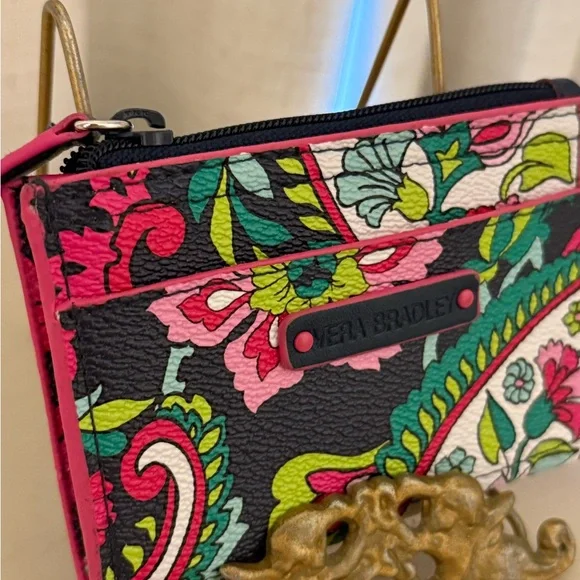 Vera Bradley Petal Paisley Slim Coin Purse Card Wallet - Retired 2014 - Mint! - Picture 2 of 8